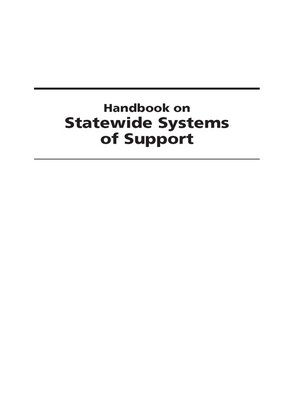 cover image of Handbook on Statewide Systems of Support
